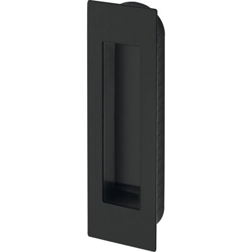 Plochá mušle pro posuvné dveře MARCHESI 155 x 45 x 2 mm, nerez černý