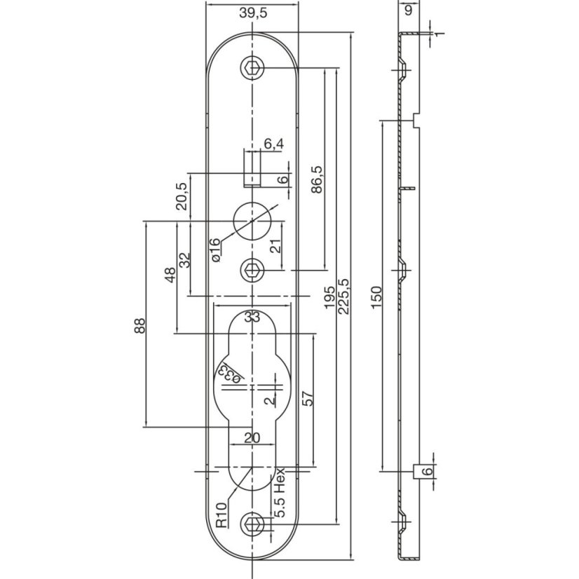 Štítové dveřní kování GEHRUNG