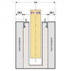 Tunel jednokrídlový do puzdra 125 mm