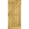 Dřevěné posuvné dveře na stěnu MODERN RUSTIC K
