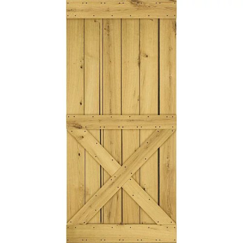 Dřevěné posuvné dveře na stěnu MODERN RUSTIC X