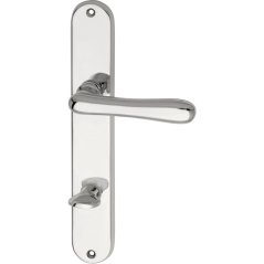 Dveřní kování ELEGANT 22, interiérové, klika-klika, chrom, dlouhý štítek