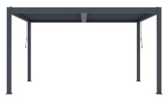Bioklimatická pergola G21 Austin Premium 4x3 m, antracitová hliníková