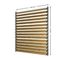 SAMKIT SET black - 1300*1500mm (15ks thermowood borovice desek a 3x samkit)