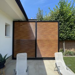 SAMKIT SET pro venkovní žaluzie z hliníku Dřevodekor: V:2500, Š:1000mm