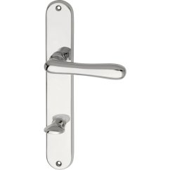 Dveřní kování ELEGANT 22, interiérové, klika-klika, chrom, dlouhý štítek