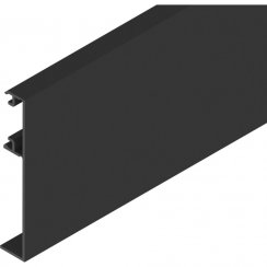 Krycí klipový profil pro skleněné dveře SOLIDO 80/HELM 73/ HELM140, černý matný