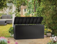 Zahradní box Keter Samoa Rattan Box 270L grafitový