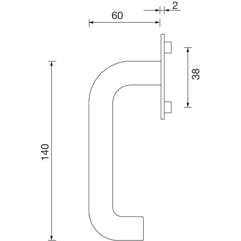 Kulaté interiérové kliky na dveře TALIN