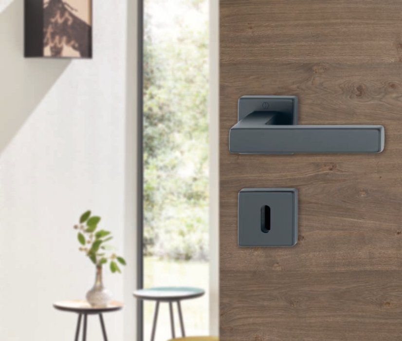 Dveřní kování AUSTIN, interiérové, klika-klika, hliník černý