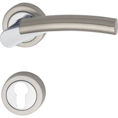 Dveřní kování MIND, interiérové, klika-klika, chromováno/nerez mat, rozeta PZ