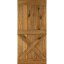Dřevěné posuvné dveře na stěnu MODERN RUSTIC X