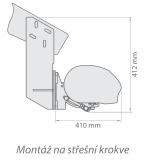 Montáž na strešné krokvy Dakar (2 držiaky)