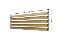 SAMKIT SET black - 1400*500mm (5ks thermowood borovice desek a 1x samkit)