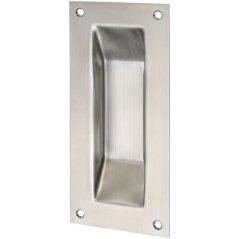 Mušle pro posuvné dveře MARCHESI, hranatá, 90 x 200, nerez mat