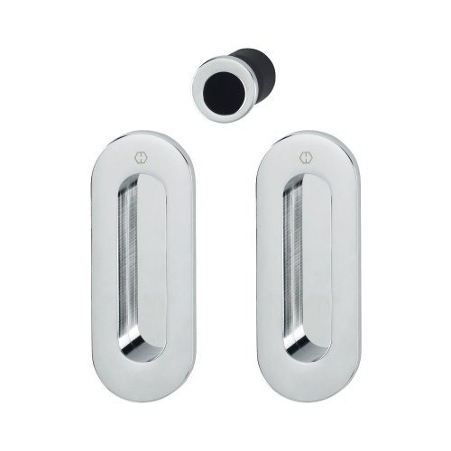 Mušle na posuvné dveře HOPPE - set M472, zakryté šrouby, bez otvoru