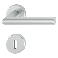 Rozetové dveřní kováni AMSTERDAM, stř. elox