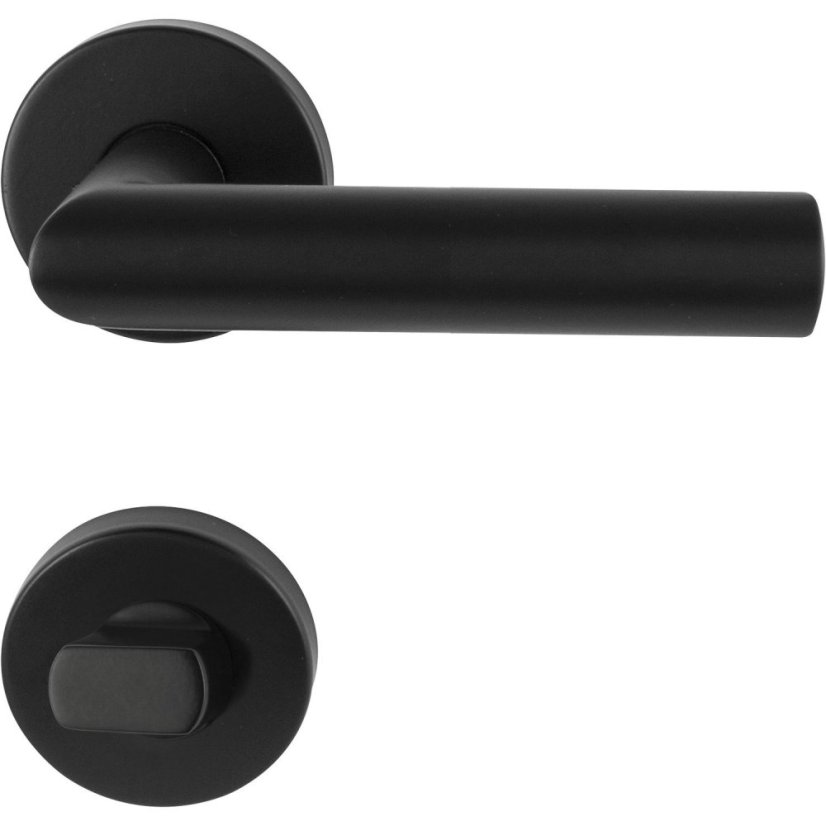 Dveřní kování GEHRUNG, interiérové, klika-klika, nerez, černý