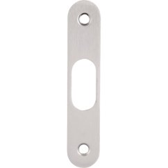 Protiplech pro zámek na posuvné dveře, 90 x 18 x 2 mm, satinovaný chrom