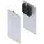 Sada krytek pro kryt dřevo/sklo oboustr. montáž na strop SOLIDO 80/HELM 73, stříbrné