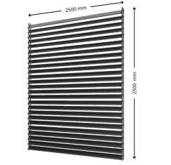 SAMKIT SET pro venkovní žaluzie z hliníku RAL 7016 (antracitová): V:2500, Š:2500mm