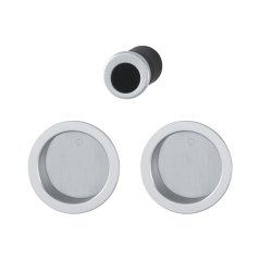 Mušle na posuvné dvere HOPPE - set 4920, bez zámku, okrúhle, bez otvoru