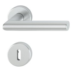 Rozetové dveřní kováni AMSTERDAM, stř. elox