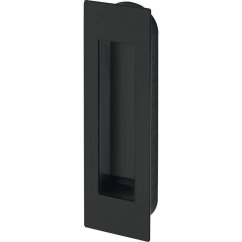 Plochá mušle pro posuvné dveře MARCHESI 155 x 45 x 2 mm, nerez černý