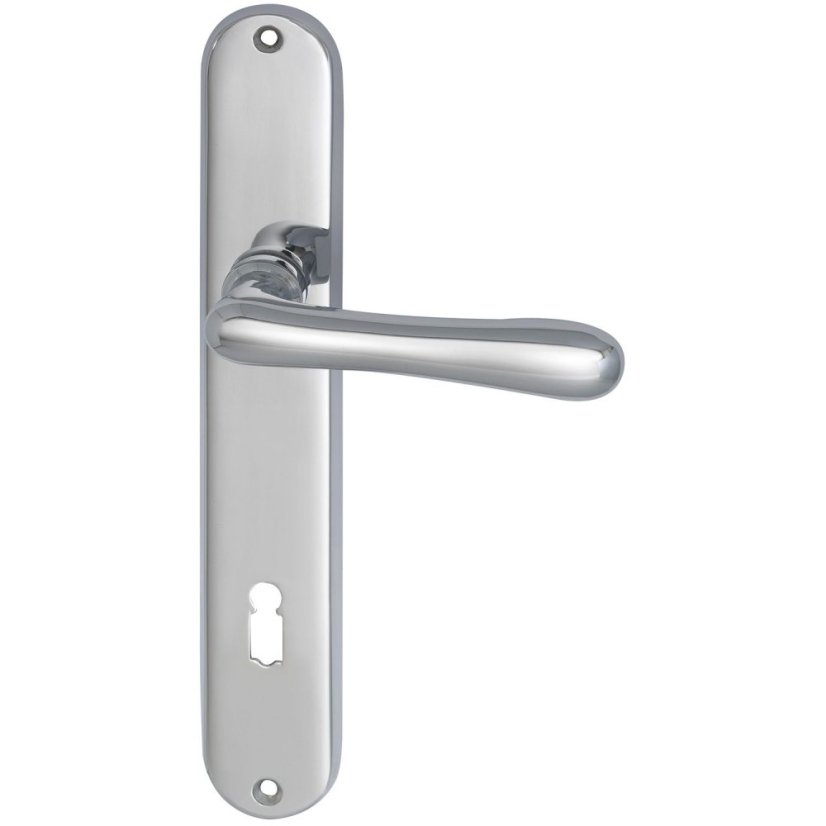 Dveřní kování ELEGANT 22, interiérové, klika-klika, chrom, dlouhý štítek