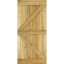 Dřevěné posuvné dveře na stěnu MODERN RUSTIC K
