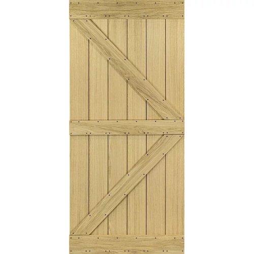 Dřevěné posuvné dveře na stěnu MODERN RUSTIC K