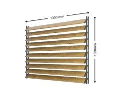 SAMKIT SET black - 1300*1000mm (10ks modřínových desek a 2x samkit)
