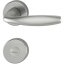 Rozetové dveřní kování NY - Povrchová úprava: Stříbrný elox, Provedení rozety: Rozeta OB
