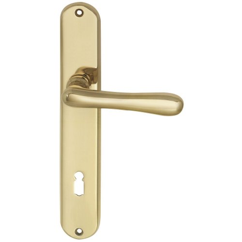 Kľučky na dvere ELEGANT 22, interiérové, kľučka-kľučka, mosadz, dlhý štítok