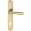 Kľučky na dvere ELEGANT 22, interiérové, kľučka-kľučka, mosadz, dlhý štítok - Prevedenie rozety: Rozeta OB 90