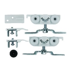 Sada kování pro posuvné dveře HELM 73, hliník do 80 kg (bez kolejnice)