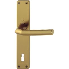 Dveřní kování BIRMINGHAM, interiérové, klika-klika, dl. štítek, OB 90