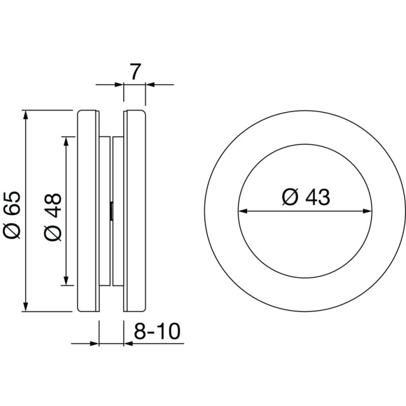 Sada kování pro posuvné dveře HELM GT-L 50, 2000 mm do 50kg, černý hliník