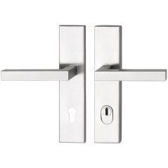 Bezpečnostní kování s krytem vložky MALMÖ, PZ 92, nerez