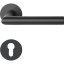 Dveřní kování NORWEGEN, interiérové, klika-klika, nerez, černý, ploch. rozeta