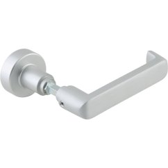 Souprava klika - koule 10.304 bez rozet, se čtyřhranem, hliník stříbrný elox