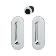 Mušle na posuvné dveře HOPPE - set M472, zakryté šrouby, bez otvoru