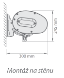 Montáž na stenu Casablanca