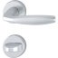 Rozetové dveřní kování NY - Povrchová úprava: Stříbrný elox, Provedení rozety: Rozeta WC