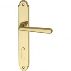 Kľučky na dvere ALT-WIEN, interiérové, kľučka-kľučka, mosadz, dl. štítok s prekrytím, OB