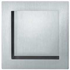 Mušle pro posuvné dveře FSB 4253 hranatá, otevřená, nerez jemný mat