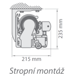 Stropní montáž Jamaica (2 držáky)
