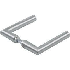 Klikový pár 10.328, tvar L, 8 mm, stříbrný elox