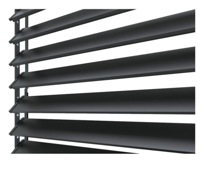 SAMKIT SET pro venkovní žaluzie z hliníku RAL 7016 (antracitová): V:2000, Š:2500mm