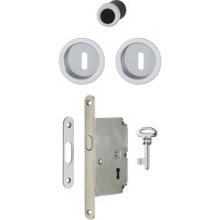 Mušle na posuvné dveře HOPPE - set 4920 s uzávěrem, kulaté